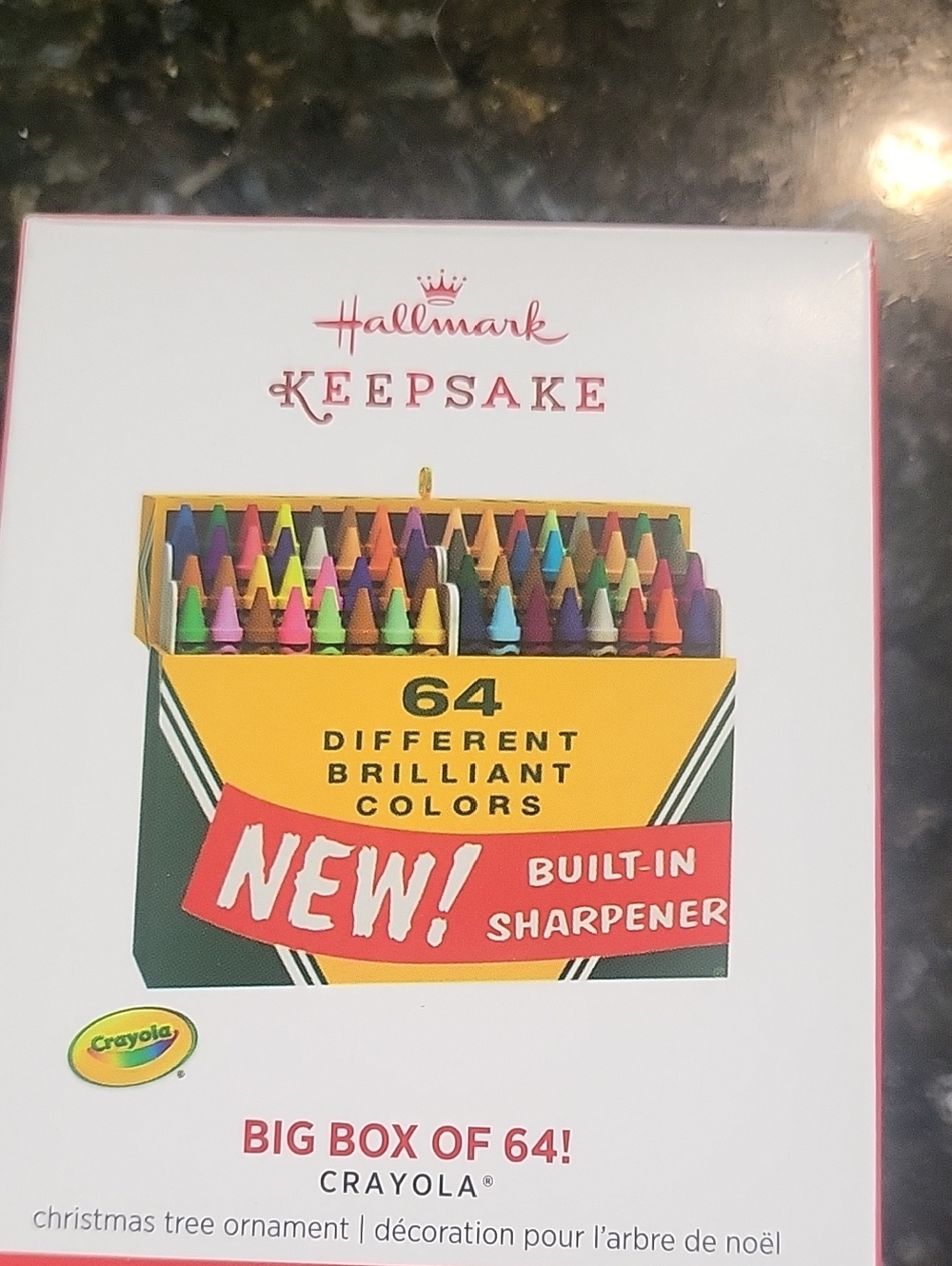 Hallmark Keepsake Ornament - Yellow, Red, Green, Multicolor Crayon Box